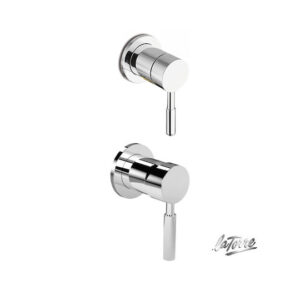Μίκτης Εντοιχισμού 3 εξόδων Με Εκτροπέα La Torre New Tech Chrome 12151N-100 Χρωμέ