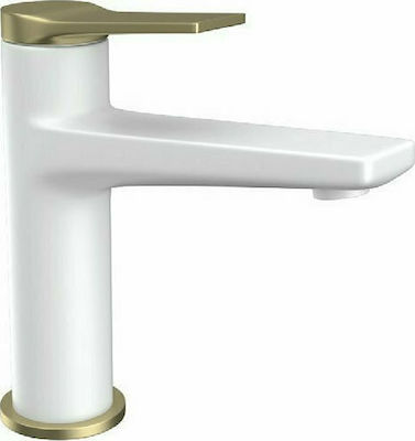 Μπαταρία Νιπτήρα Αναμεικτική Karag Andare WNW168073PH-B Λευκό - Bronze