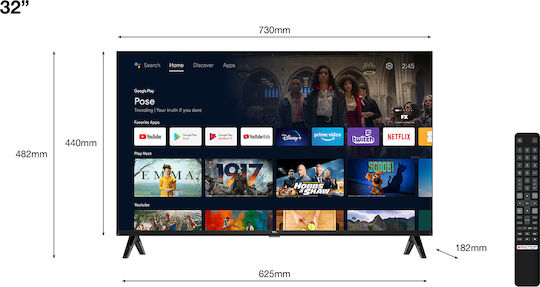 TCL 32S5400AF 32'' LED Full HD Smart TV Τηλεόραση